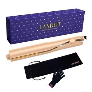 Hair Straightener and Curler 2 in 1 Gold